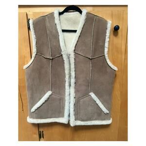 VTG G.L. Bowron Co. LTD Vest Men's Wool & Suede Western Ranch Outdoor Vest S 44